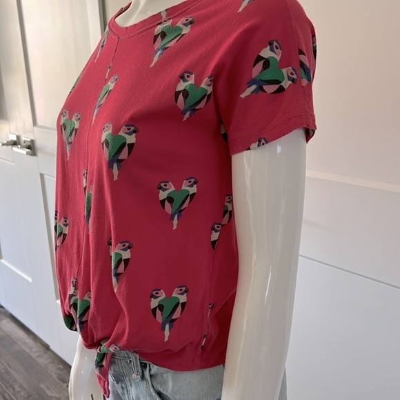 Maje Parrot Tie Tee - Picture 5 of 7